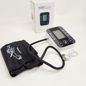 Автоматический тонометр для измерения давления с работой от батареек USB ЖК-дисплеем индикатором заряда. Изображение №5
