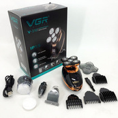 Электробритва VGR V-316, триммер для усов и бороды, аккумуляторная мужская бритва, триммер беспроводной. Изображение №18