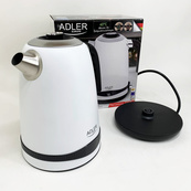 Чайник металевий Adler AD 1295w 1.7л 1850Вт електричний з терморегулятором 40-100 °С White. Зображення №5
