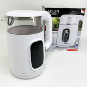 Чайник електричний Adler AD 1305 1.7Л 2200Вт White Silver. Зображення №4 Чайник електричний Adler AD 1305 1.7Л 2200Вт White Silver. Зображення №4