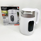 Чайник електричний Adler AD 1305 1.7Л 2200Вт White Silver. Зображення №5 Чайник електричний Adler AD 1305 1.7Л 2200Вт White Silver. Зображення №5