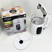 Чайник електричний Adler AD 1305 1.7Л 2200Вт White Silver. Зображення №7 Чайник електричний Adler AD 1305 1.7Л 2200Вт White Silver. Зображення №7