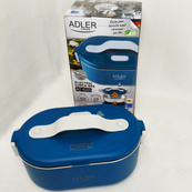Ланч бокс з підігрівом електричний Adler AD 4505 Blue 55 Вт металевий для їжі з кришкою 0.8 л 220В. Зображення №8