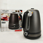 Чайник металевий Adler AD 1295 1.7л 1850Вт електричний з терморегулятором 40-100 ° С Gray. Зображення №2