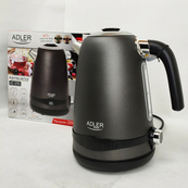 Чайник металевий Adler AD 1295 1.7л 1850Вт електричний з терморегулятором 40-100 ° С Gray. Зображення №5