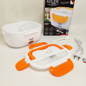 Ланч бокс з підігрівом Adler AD 4474 1.1л Orange. Зображення №2 Ланч бокс з підігрівом Adler AD 4474 1.1л Orange. Зображення №2