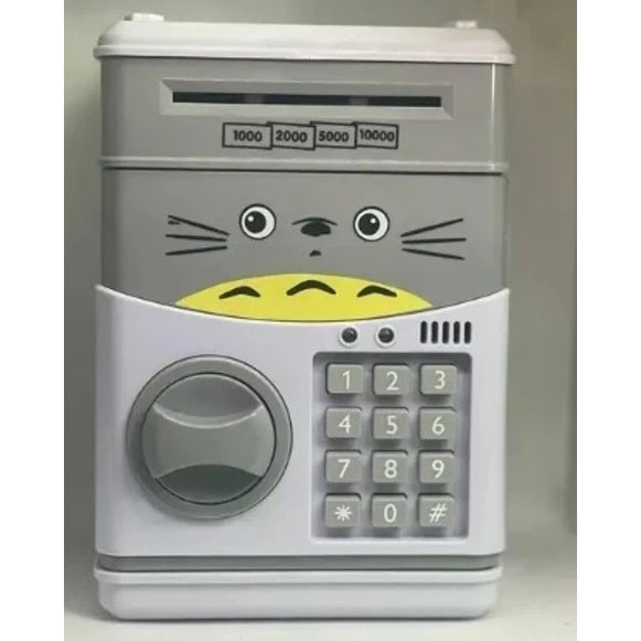 Детская копилка-сейф UKC электронная Minion с кодовым замком и купюроприемником Банкомат для денег Котик Детская копилка-сейф UKC электронная Minion с кодовым замком и купюроприемником Банкомат для денег Котик