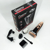 Тример універсальний GEMEI GM-598, професійна електробритва, бритва для бороди. Колір: золотий. Зображення №13