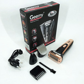 Тример універсальний GEMEI GM-598, професійна електробритва, бритва для бороди. Колір: золотий. Зображення №14