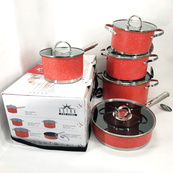 Набір посуду 10 предметів ASTRA A-2510, набір каструль з антипригарним покриттям, гарні каструлі. Зображення №4 Набір посуду 10 предметів ASTRA A-2510, набір каструль з антипригарним покриттям, гарні каструлі. Зображення №4