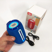 Портативна Bluetooth-колонка TG653 USB з ремінцем, Бездротова колонка портативна потужна. Колір: синій. Зображення №2 Портативна Bluetooth-колонка TG653 USB з ремінцем, Бездротова колонка портативна потужна. Колір: синій. Зображення №2