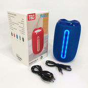 Портативна Bluetooth-колонка TG653 USB з ремінцем, Бездротова колонка портативна потужна. Колір: синій. Зображення №6 Портативна Bluetooth-колонка TG653 USB з ремінцем, Бездротова колонка портативна потужна. Колір: синій. Зображення №6