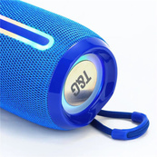 Портативна Bluetooth-колонка TG653 USB з ремінцем, Бездротова колонка портативна потужна. Колір: синій. Зображення №12 Портативна Bluetooth-колонка TG653 USB з ремінцем, Бездротова колонка портативна потужна. Колір: синій. Зображення №12