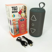 Bluetooth колонка портативна TG656 FM-радіо, Гучна блютуз колонка, Колонка для вечірки. Колір: сірий. Зображення №16
