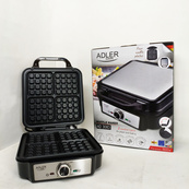 Електрична вафельниця Adler AD 3083 з антипригарним покриттям, регулюванням температури та 1800Вт. Зображення №4