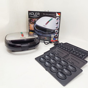 Сендвичница вафельница гриль орешница 5в1 Adler AD 3040 1200Вт. Изображение №6