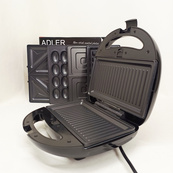 Сендвичница вафельница гриль орешница 5в1 Adler AD 3040 1200Вт. Изображение №8