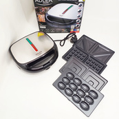 Сендвичница вафельница гриль орешница 5в1 Adler AD 3040 1200Вт. Изображение №10