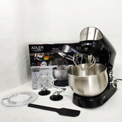Кухонный комбайн ADLER AD 4226B POLAND 1200W 3L тестомес миксер планетарный. Изображение №3 Кухонный комбайн ADLER AD 4226B POLAND 1200W 3L тестомес миксер планетарный. Изображение №3