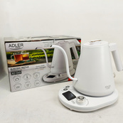 Электрочайник Adler AD 1349 1Л 900Вт Gooseneck с точным контролем температуры White. Изображение №5