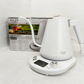 Электрочайник Adler AD 1349 1Л 900Вт Gooseneck с точным контролем температуры White. Изображение №7