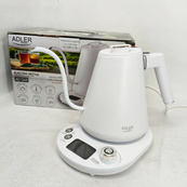 Электрочайник Adler AD 1349 1Л 900Вт Gooseneck с точным контролем температуры White. Изображение №8