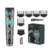 Машинка для стрижки волосся і бороди VGR V-695 з LED дисплеєм IPX7 вологозахист, Окантувальна машинка. Зображення №5