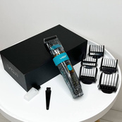 Машинка для стрижки волосся і бороди VGR V-695 з LED дисплеєм IPX7 вологозахист, Окантувальна машинка. Зображення №6