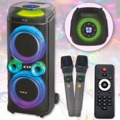 Портативна акустична колонка ZXX-9900 з 2 мікрофонами динаміки 2х10 дюймів. Зображення №2