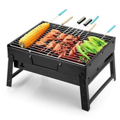 Мангал складной 36х28х20см BBQ для барбекю. Изображение №8