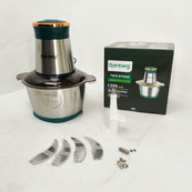 Блендер стационарный Rainberg RB-2202 измельчитель кухонный 1300W чаша металлическая на 2л чоппер. Изображение №2