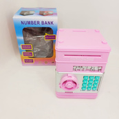 Электронная копилка сейф банкомат для детей с PIN-кодом, автоматический прием банкнот и монет Pink. Зображення №4 Электронная копилка сейф банкомат для детей с PIN-кодом, автоматический прием банкнот и монет Pink. Зображення №4