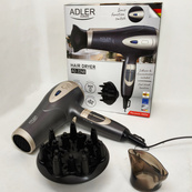 Фен с ионизацией и диффузором Adler AD 2248 grey 2400Вт. Изображение №4