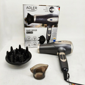 Фен с ионизацией и диффузором Adler AD 2248 grey 2400Вт. Изображение №9
