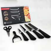 Набор кухонных ножей из стали 6 предметов Genuine King-B0011, набор ножей для кухни, кухонный набор ножей. Изображение №4 Набор кухонных ножей из стали 6 предметов Genuine King-B0011, набор ножей для кухни, кухонный набор ножей. Изображение №4