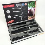 Набор кухонных ножей из стали 6 предметов Genuine King-B0011, набор ножей для кухни, кухонный набор ножей. Изображение №5 Набор кухонных ножей из стали 6 предметов Genuine King-B0011, набор ножей для кухни, кухонный набор ножей. Изображение №5