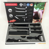 Набор кухонных ножей из стали 6 предметов Genuine King-B0011, набор ножей для кухни, кухонный набор ножей. Изображение №6 Набор кухонных ножей из стали 6 предметов Genuine King-B0011, набор ножей для кухни, кухонный набор ножей. Изображение №6