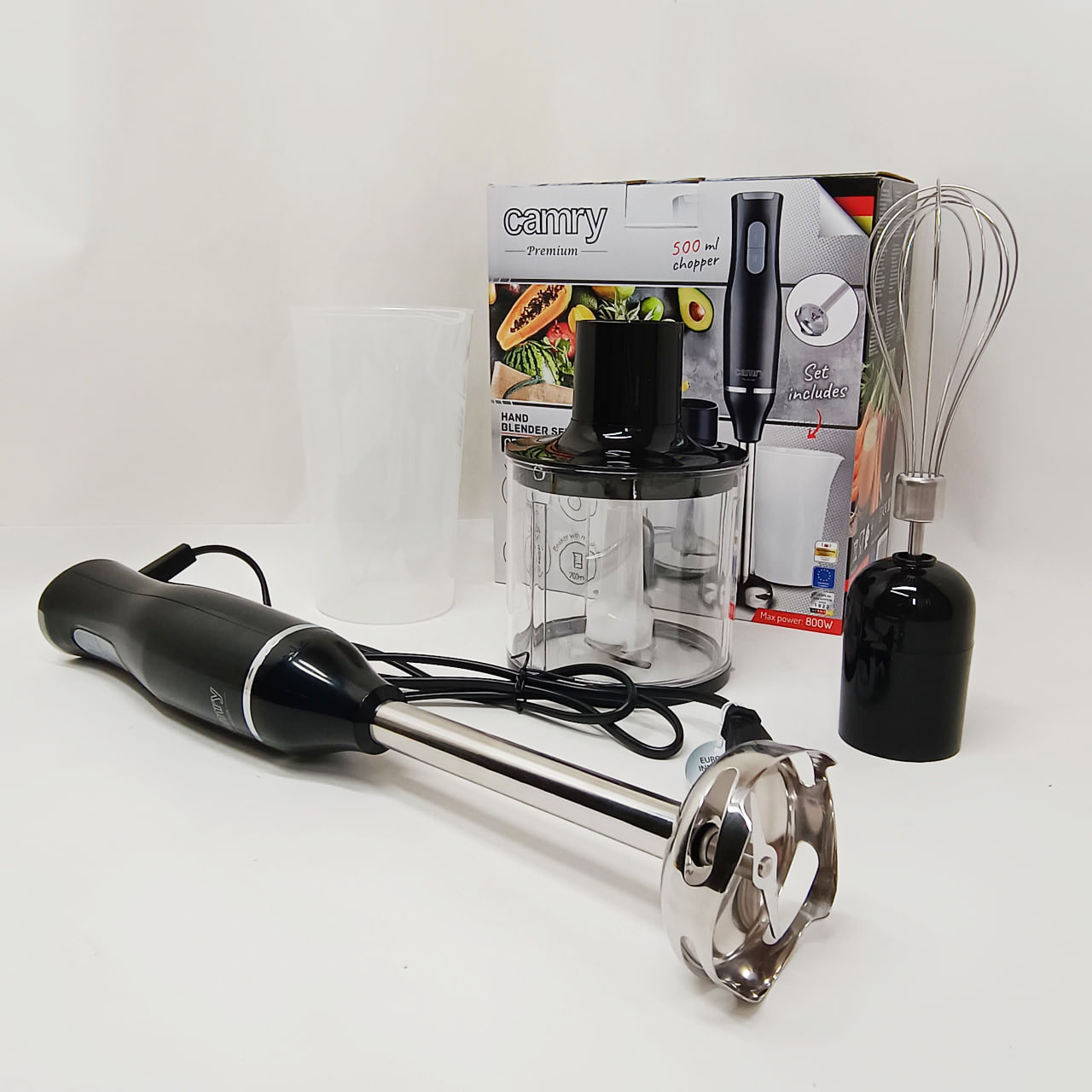 Блендер подрібнювач міксер 3в1 Camry CR 4630 чорний Блендер подрібнювач міксер 3в1 Camry CR 4630 чорний