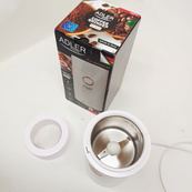 Кофемолка электрическая Adler AD 4446-wg Белая 150 Вт кухонный мини измельчитель для зерен кофе. Изображение №3