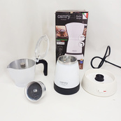 Гейзерна кавоварка електрична Camry Moka CR 4415 White. Зображення №2