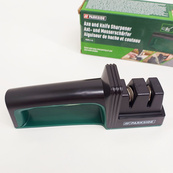 Точилка для ножей и топор Parkside PAMS 2 A1, алмазное покрытие две направляющие эргономичная нескользящая ручка. Изображение №5