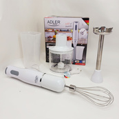 Блендер 3в1 ADLER AD 4620 міксер подрібнювач 800Вт White. Зображення №2