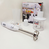 Блендер 3в1 ADLER AD 4620 міксер подрібнювач 800Вт White. Зображення №5