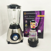 Стаціонарний скляний блендер Edenberg EB-60050 з кавомолкою 2в1 1000Вт. Зображення №3
