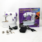 Мини швейная машинка FHSM 202 4 в 1 с педалью и подсветкой + адаптер 220V, Швейная машина для детей. Изображение №7