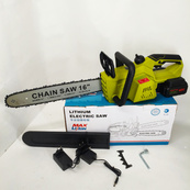 Акумуляторна ланцюгова пилка Chain Saw 16″, 36V, зарядне+ 2 акумулятори, Потужна садова пилка. Зображення №2