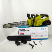 Акумуляторна ланцюгова пилка Chain Saw 16″, 36V, зарядне+ 2 акумулятори, Потужна садова пилка. Зображення №4