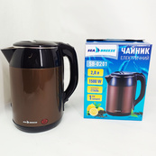 Электрочайник-термос металлический SeaBreeze SB-0201, стильный электрический чайник, бесшумный чайник. Изображение №4 Электрочайник-термос металлический SeaBreeze SB-0201, стильный электрический чайник, бесшумный чайник. Изображение №4