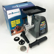 М'ясорубка електрична Sea Breeze SB-004 насадка для ковбас, насадка для люля-кебаб, ніж, штовхач 2600Вт. Зображення №2 М'ясорубка електрична Sea Breeze SB-004 насадка для ковбас, насадка для люля-кебаб, ніж, штовхач 2600Вт. Зображення №2