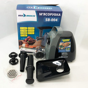 М'ясорубка електрична Sea Breeze SB-004 насадка для ковбас, насадка для люля-кебаб, ніж, штовхач 2600Вт. Зображення №4 М'ясорубка електрична Sea Breeze SB-004 насадка для ковбас, насадка для люля-кебаб, ніж, штовхач 2600Вт. Зображення №4